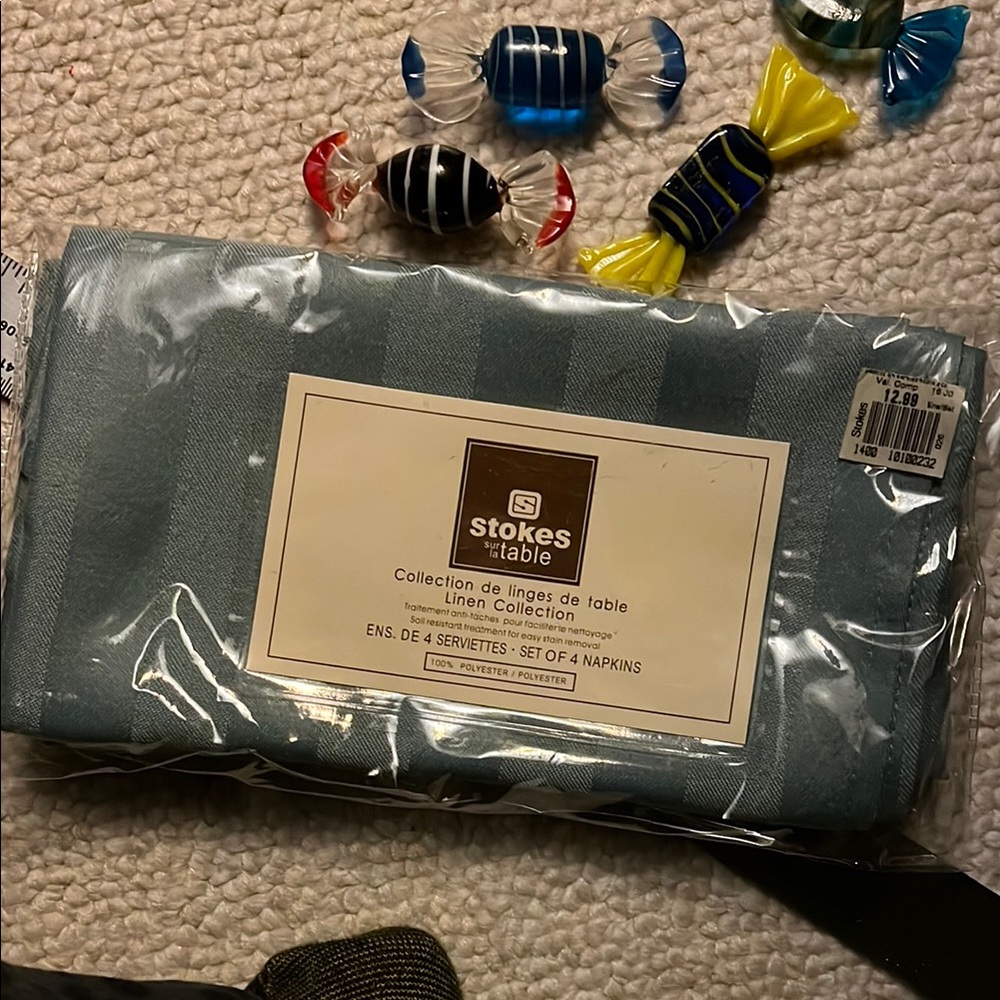 Stokes Table Linen Napkins - Blue